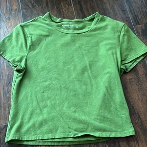 Abercrombie Green Baby Tee — Medium — Good Preowned Casual Top
